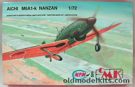 MPM 1/72 Aichi M6A1-K Nanzan - (M6A1K), CZ004 plastic model kit